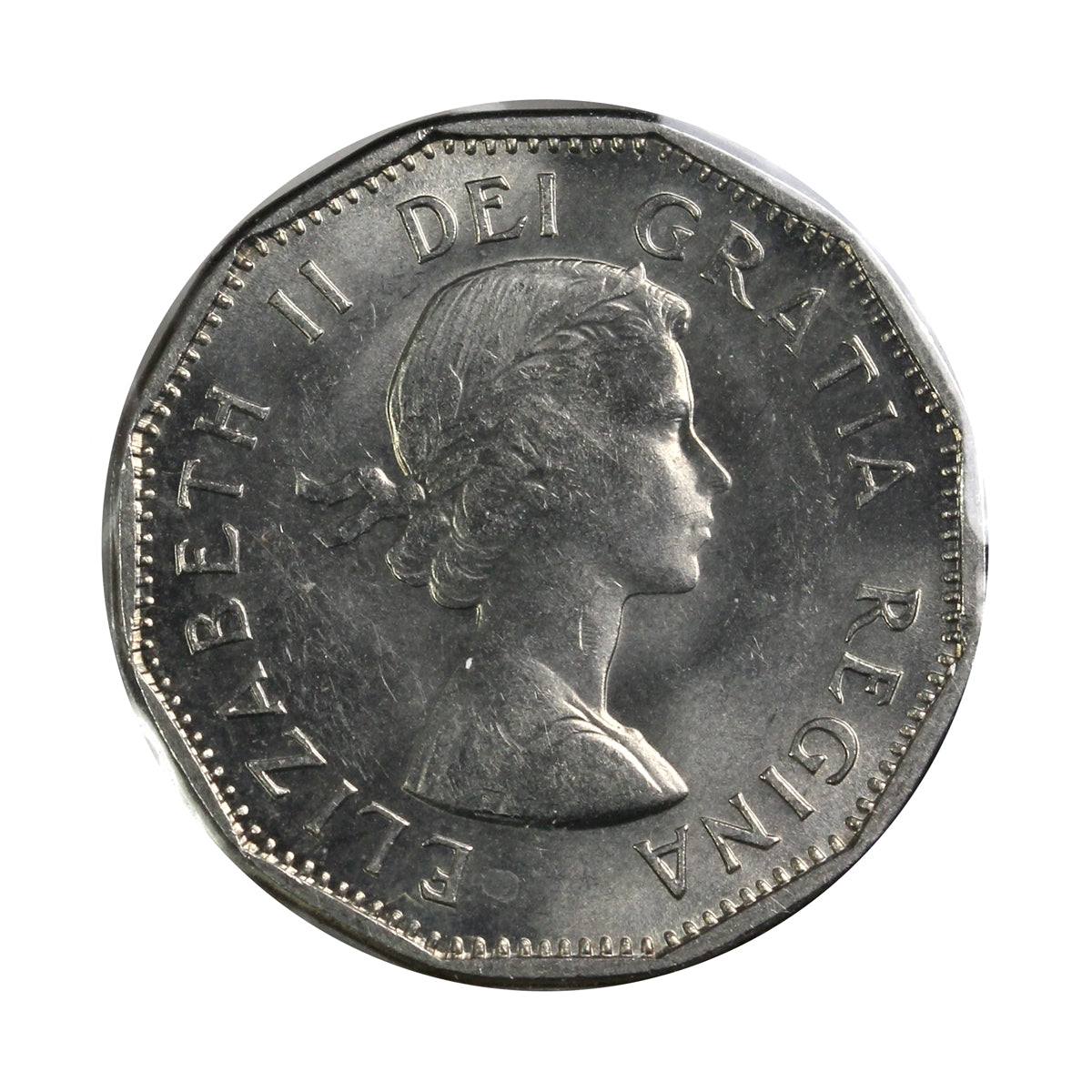 1960 Bald Beaver Canada 5-cents UNC+ (MS-62)