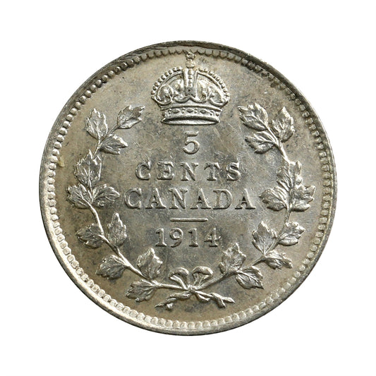 1914 Canada 5-cents Uncirculated (MS60) $