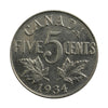 1934 Canada 5-cents UNC+ (MS62) $