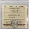 1902H Small H Canada 5-cents ICCS Certified MS62 (WJ 846)