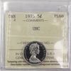 1975 Canada 5-cents ICCS Certified PL66 UHC
