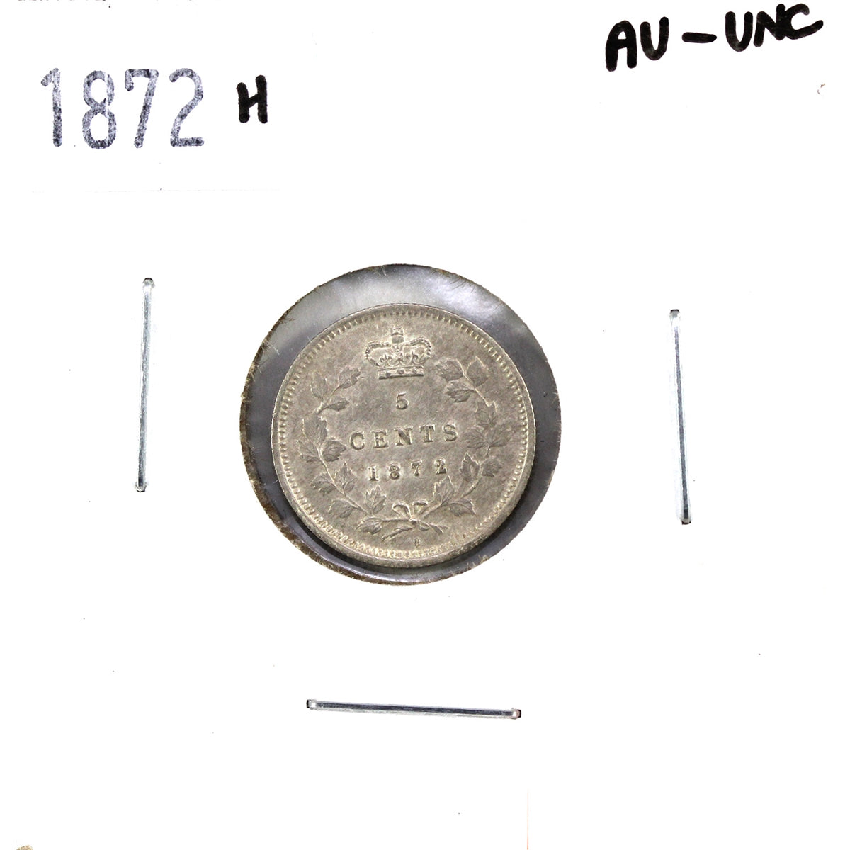 1872H Canada 5-cents AU-UNC (AU55) $