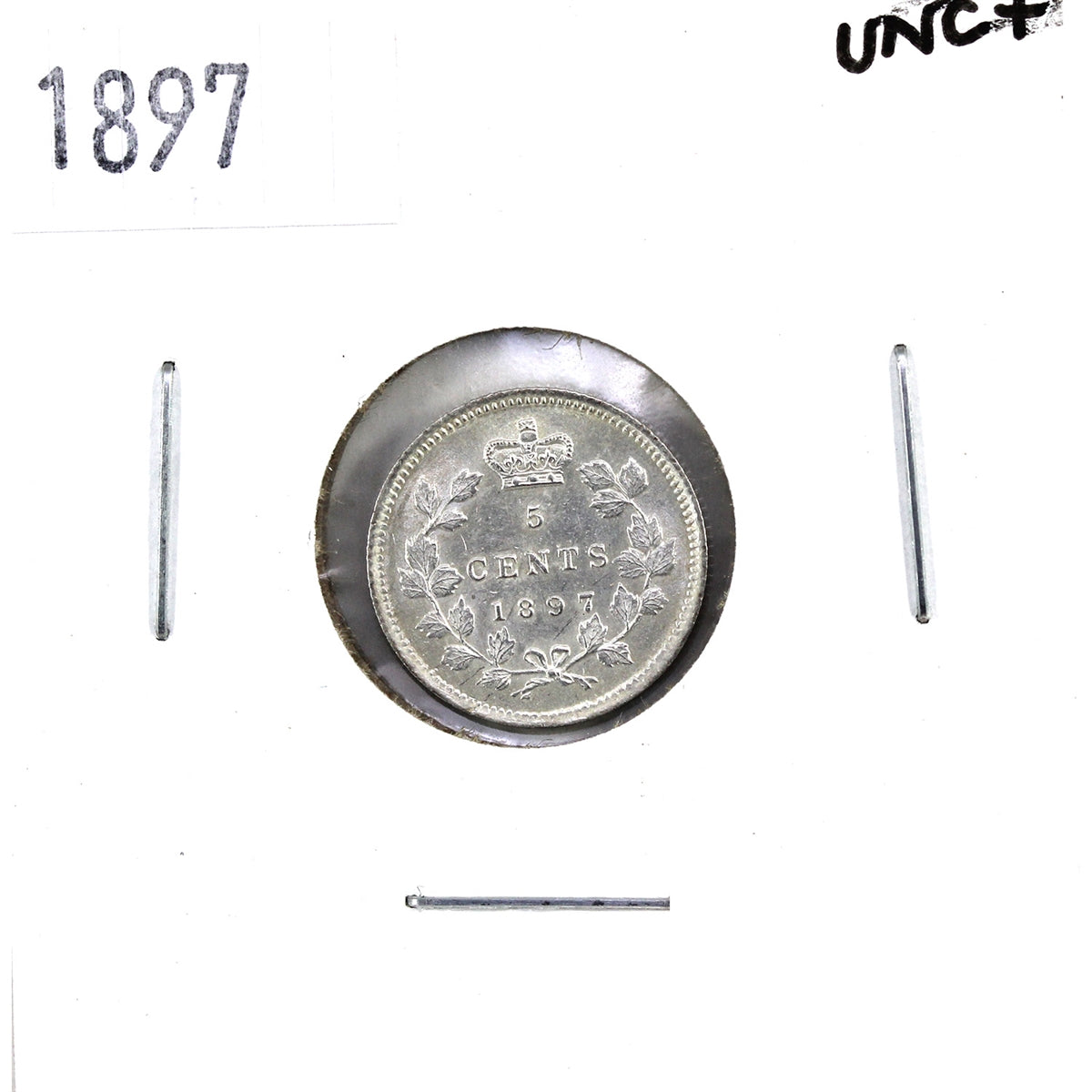 1897 Canada 5-cents UNC+ (MS62) $