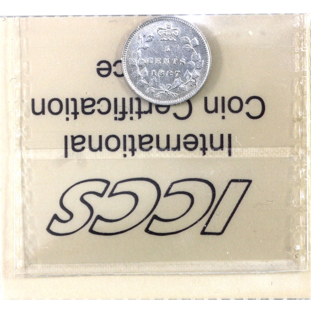 1887 Canada 5-cents ICCS Certified EF40