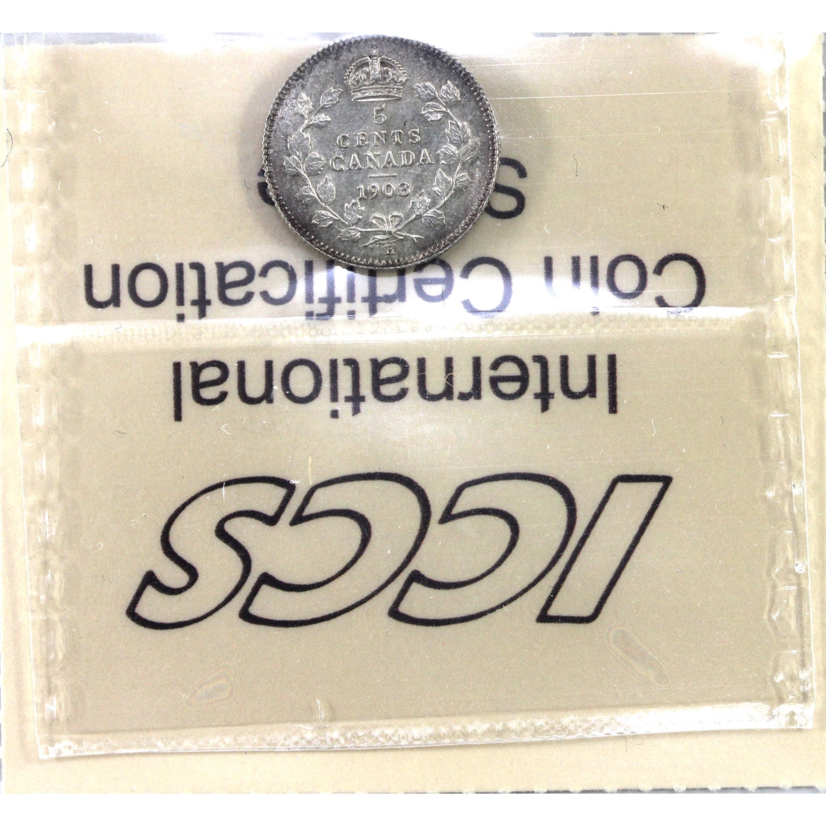 1903H Small H Canada 5-cents ICCS Certified MS60