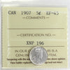 1907 Canada 5-cents ICCS Certified EF45
