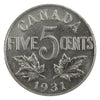1931 Canada 5-cents UNC+ (MS62) $