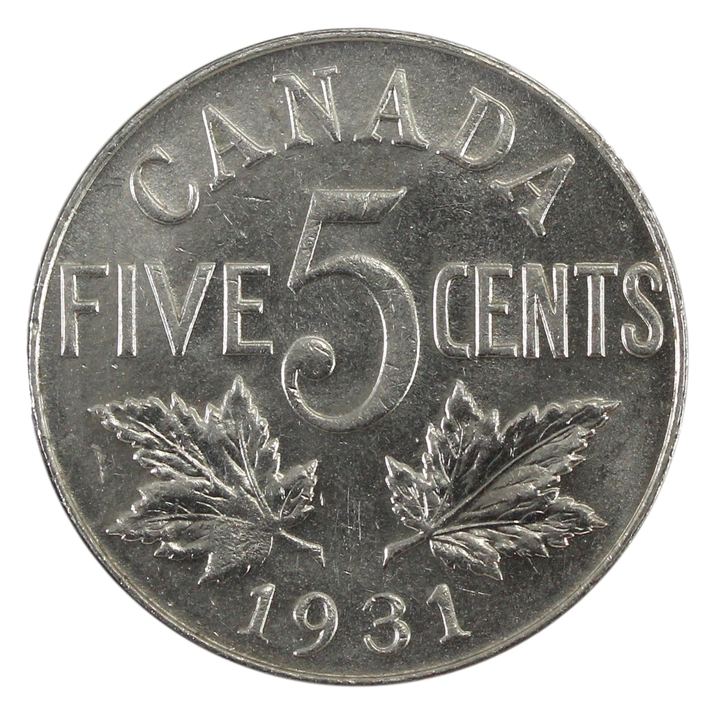 1931 Canada 5-cents UNC+ (MS62) $