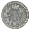 1858 Small Date Canada 5-cents ICCS Certified EF45