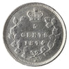 1874H Crosslet 4 Canada 5-cents ICCS Certified EF40