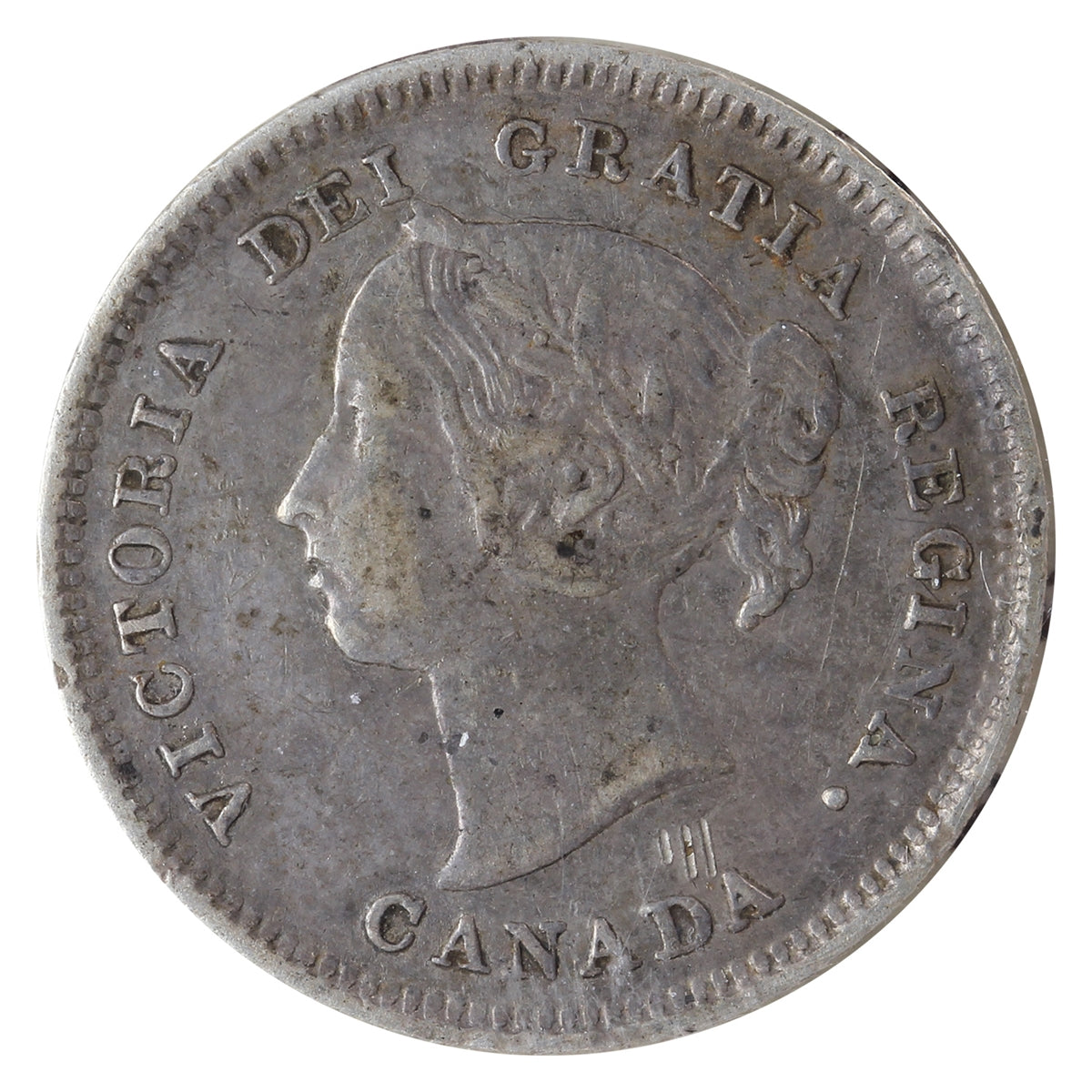 1884 Near 4 Canada 5-cents ICCS Certified VF20