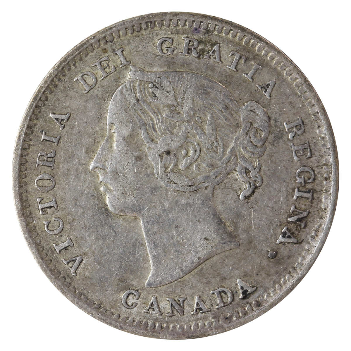1886 Small 6 Canada 5-cents ICCS Certified VF30