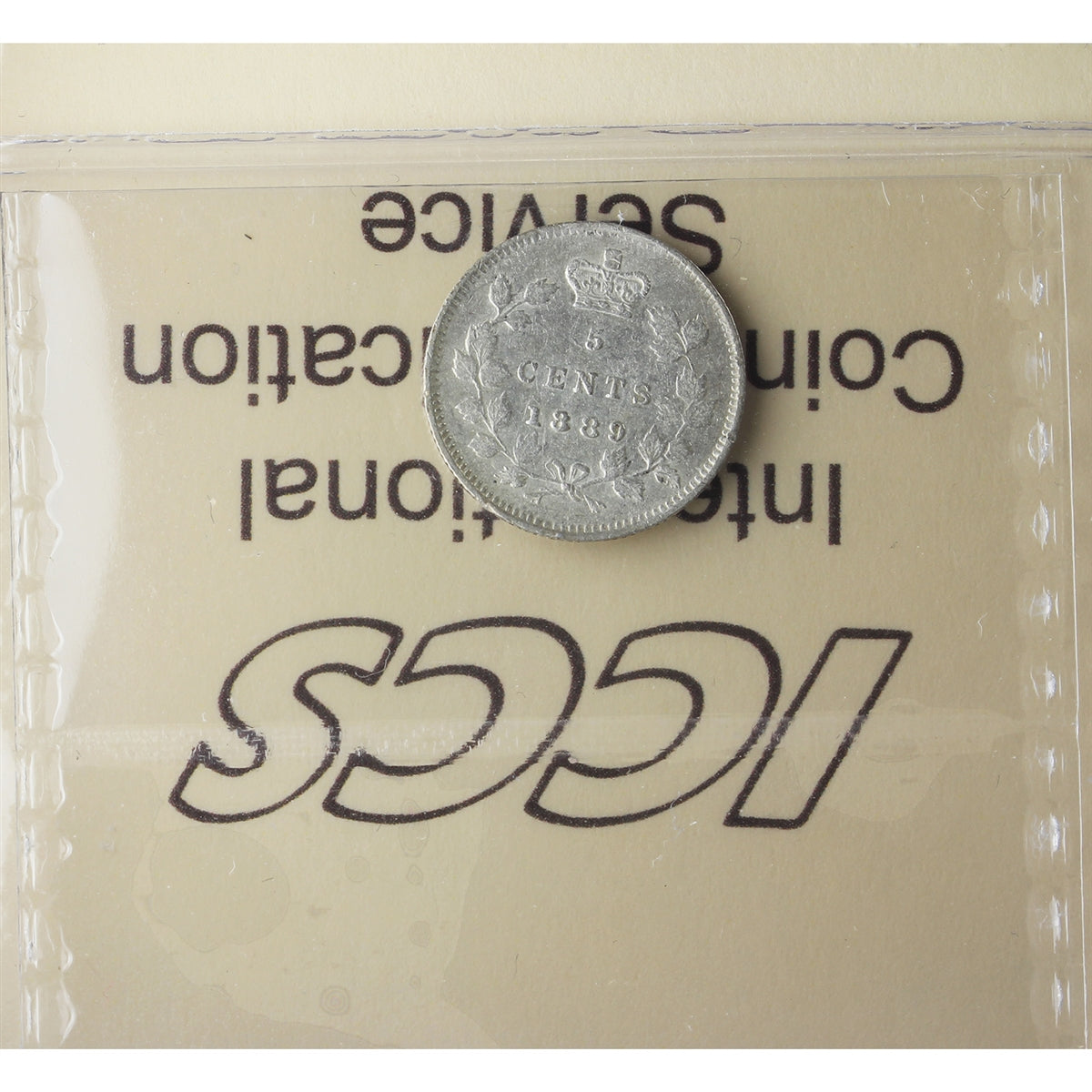 1889 Canada 5-cents ICCS Certified VF30