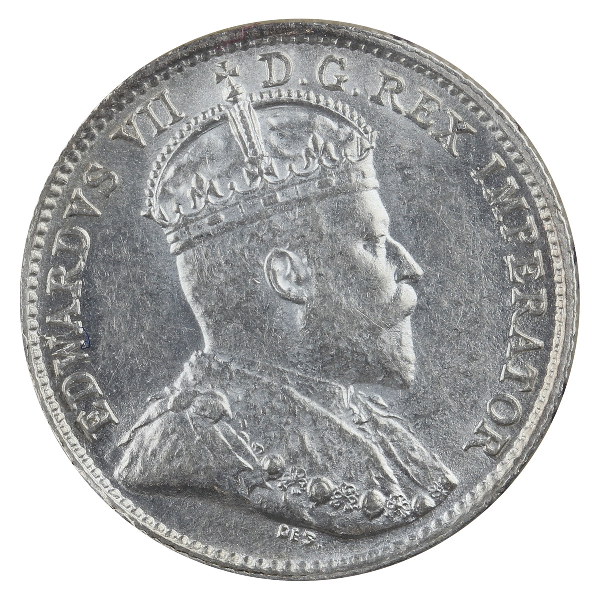 1910 Pointed Leaves Canada 5-cents ICCS Certified MS60