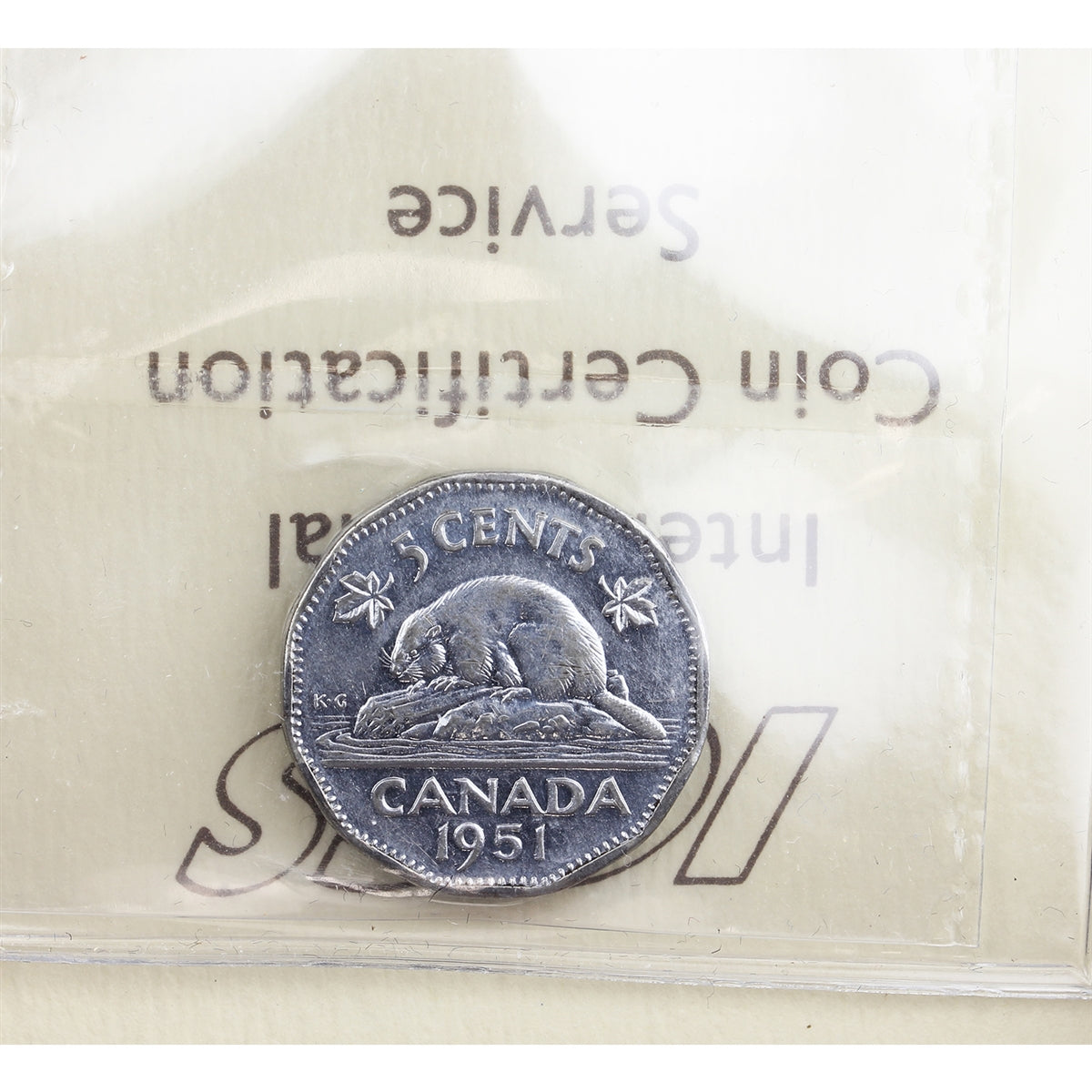 1951 High Relief Canada 5-cents ICCS Certified VF-30 (FT 263)