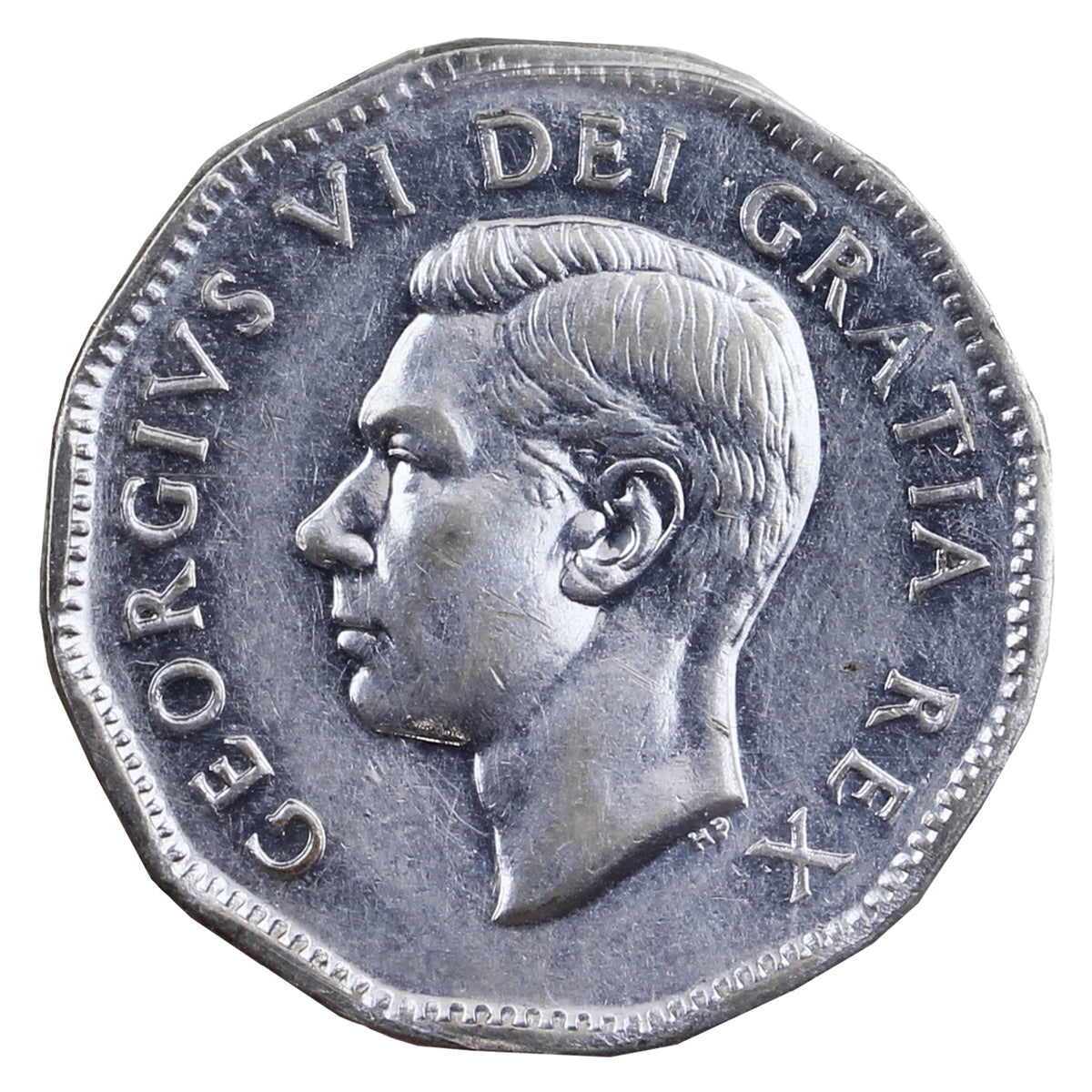 1951 High Relief Canada 5-cents ICCS Certified VF-30 (FT 263)
