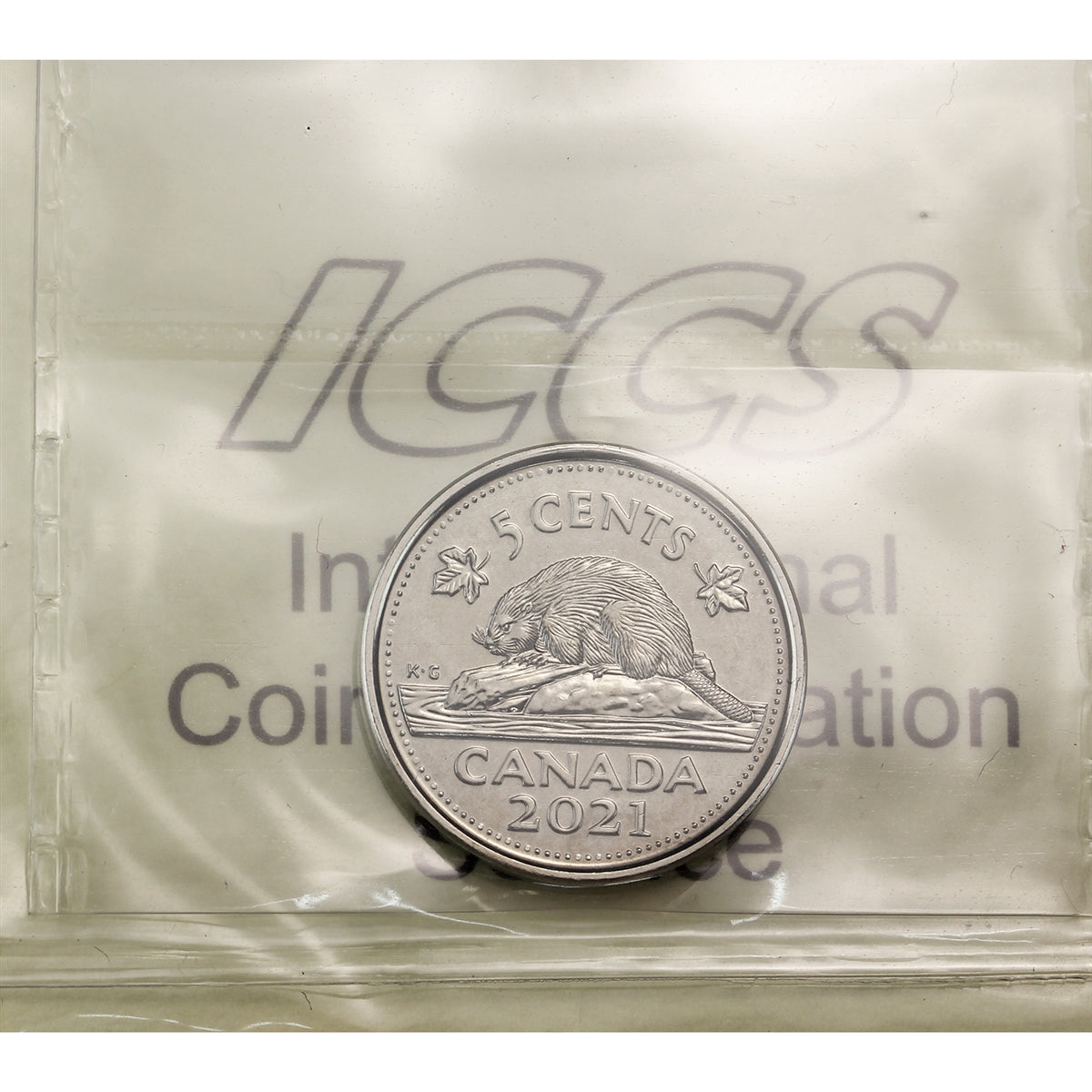 2021 Canada 5-cents ICCS Certified MS64