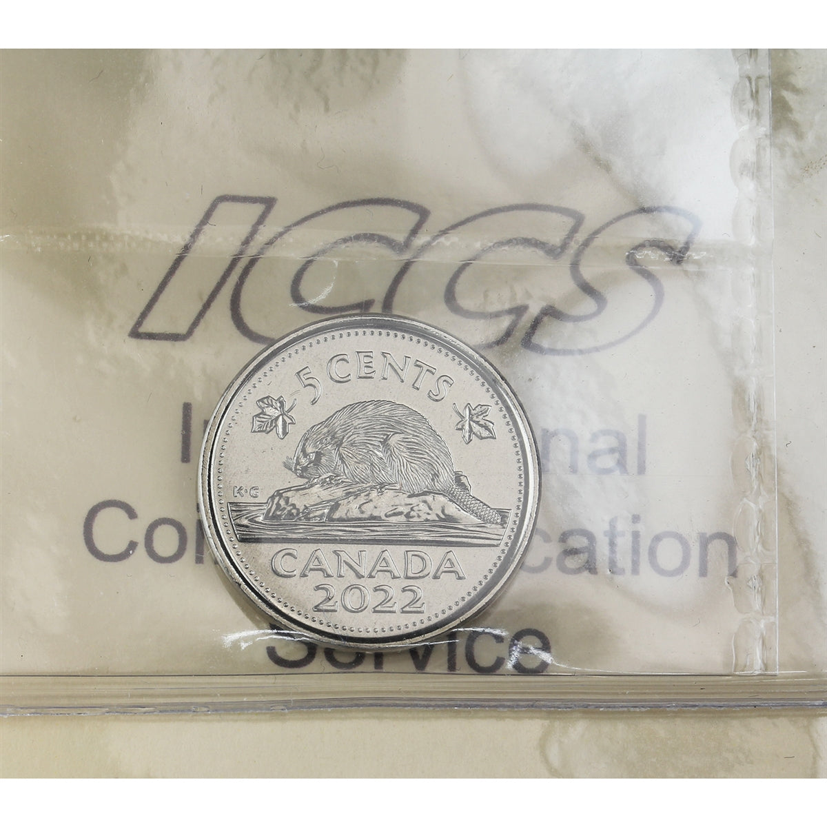 2022 Canada 5-cents ICCS Certified MS65