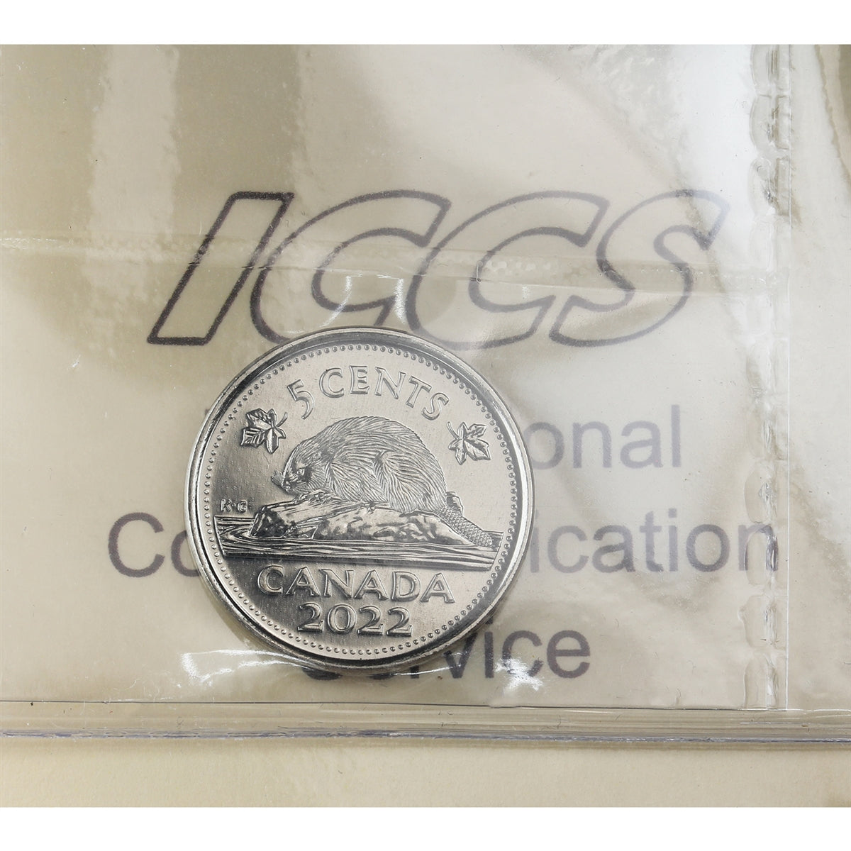2022 Canada 5-cents ICCS Certified MS64