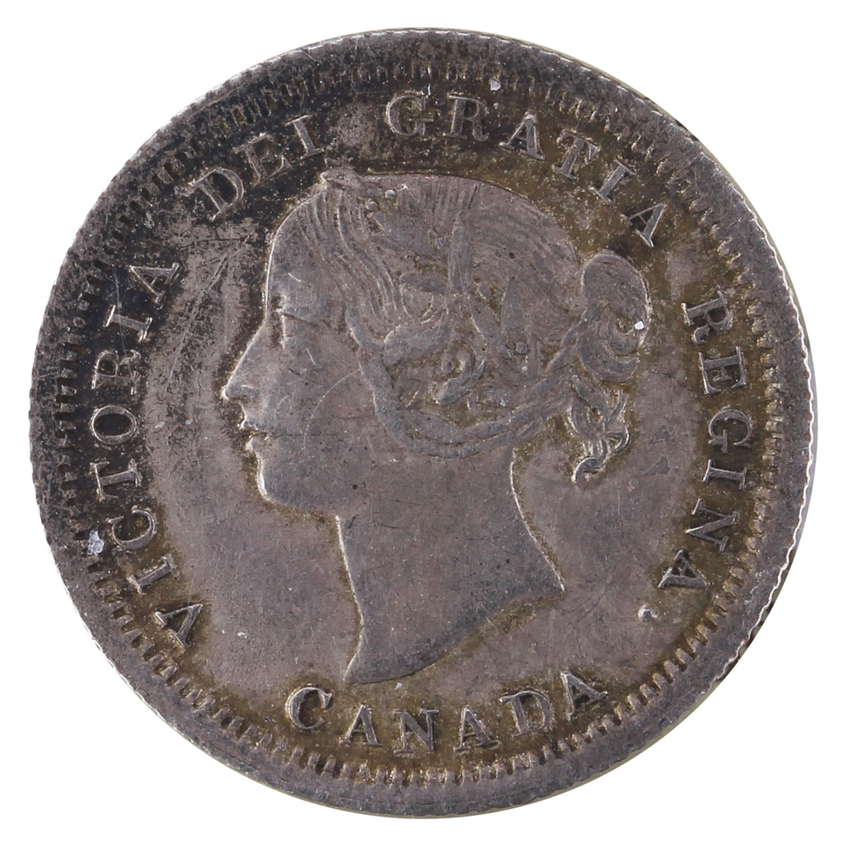 1858 Small Date Canada 5-cents ICCS Certified EF40