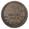 1858 Small Date Canada 5-cents ICCS Certified EF40
