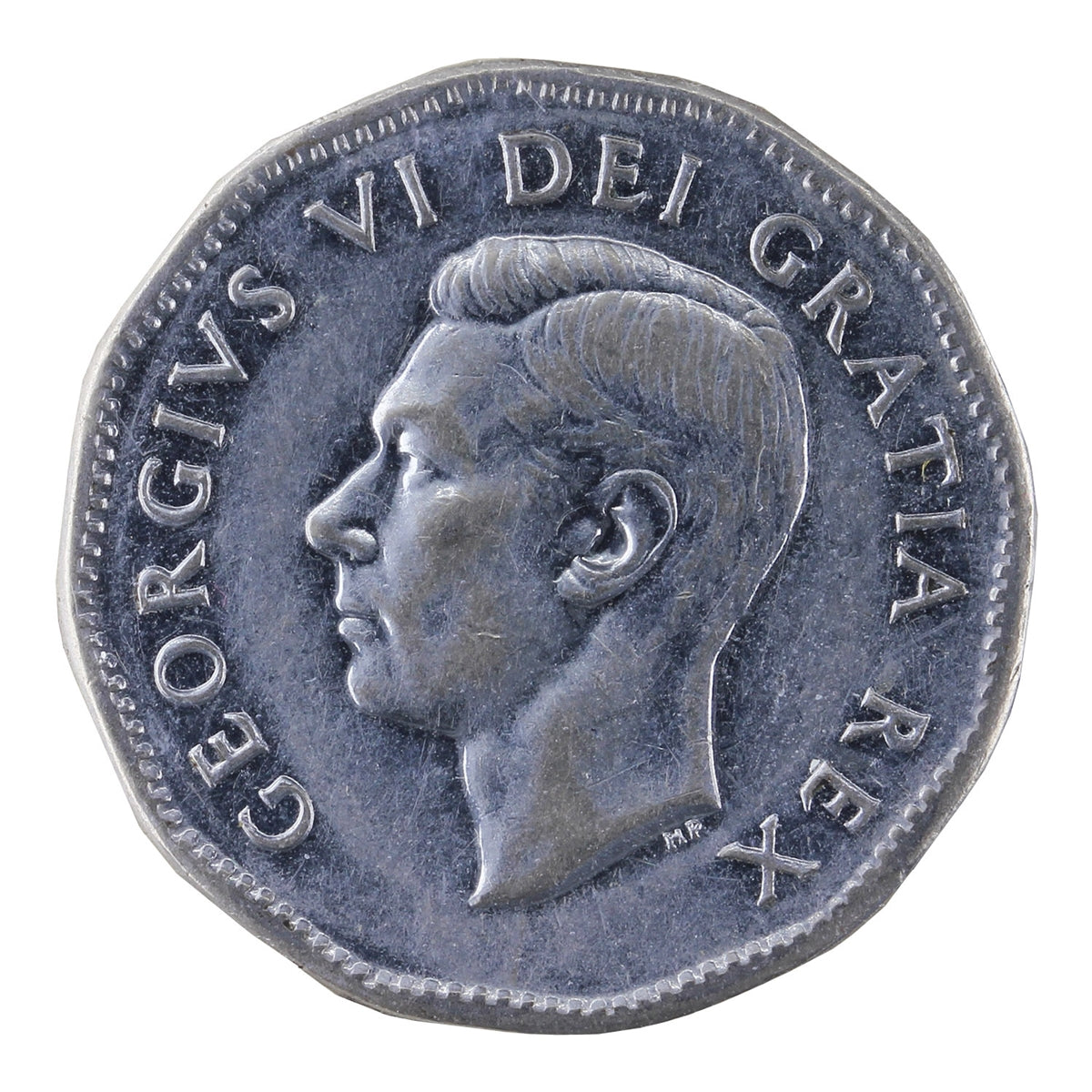 1951 High Relief Canada 5-cents ICCS Certified EF40 (RQ 075)