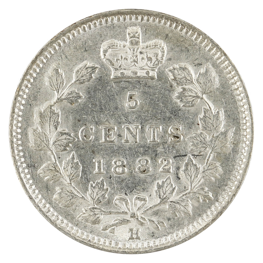 1882H Canada 5-cents AU-UNC (AU55) $