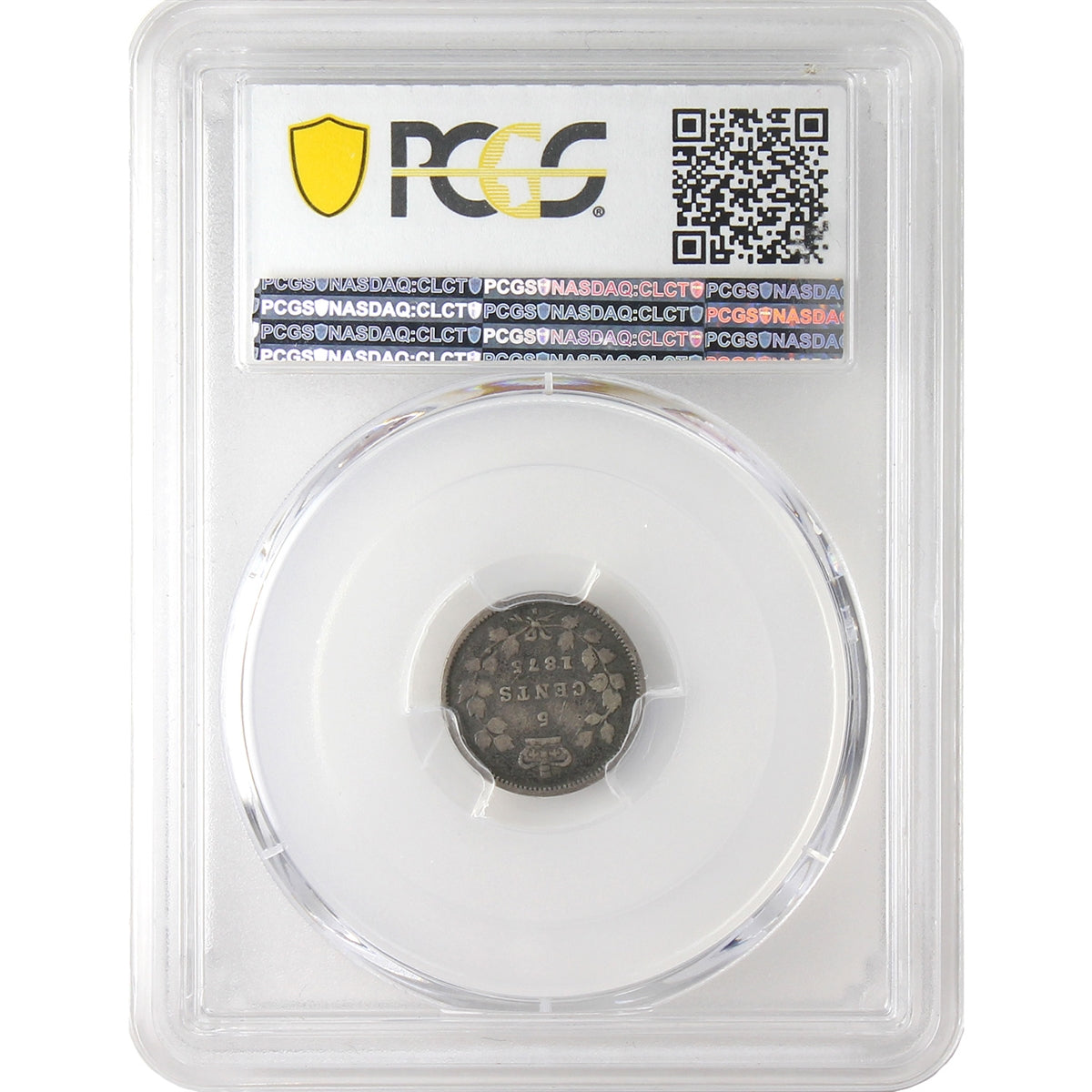 1875H Large Date Canada 5-cents PCGS Certified VG8