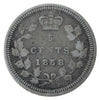 1858 Large Date 5-cents ICCS Certified VG8