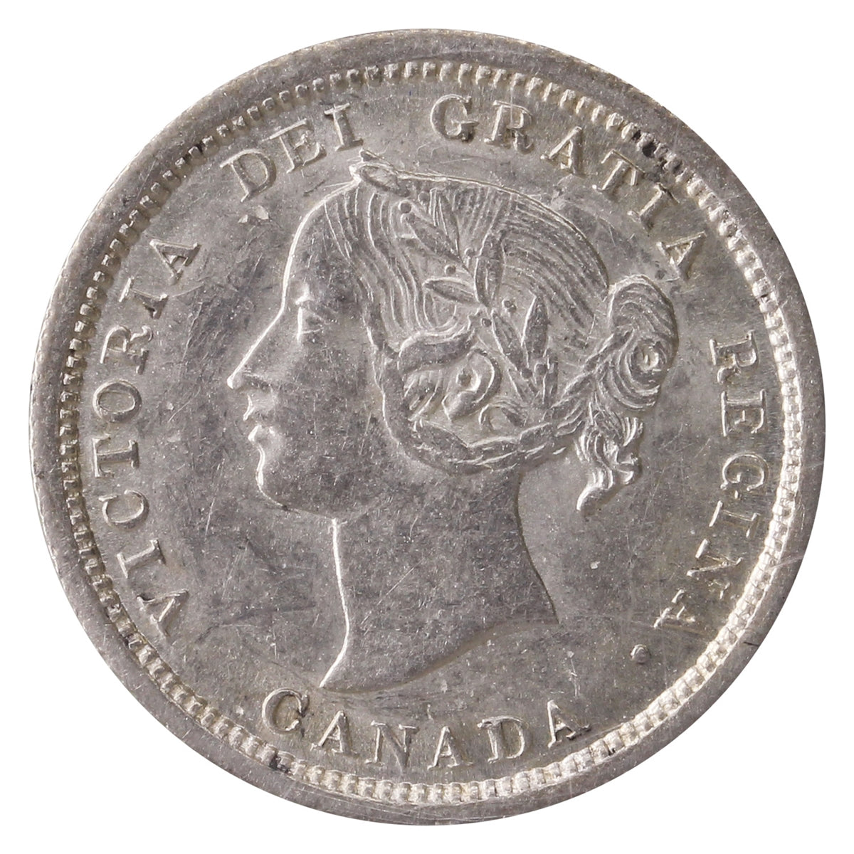 1870 Flat Border Canada 5-cents Prestige Certified EF45