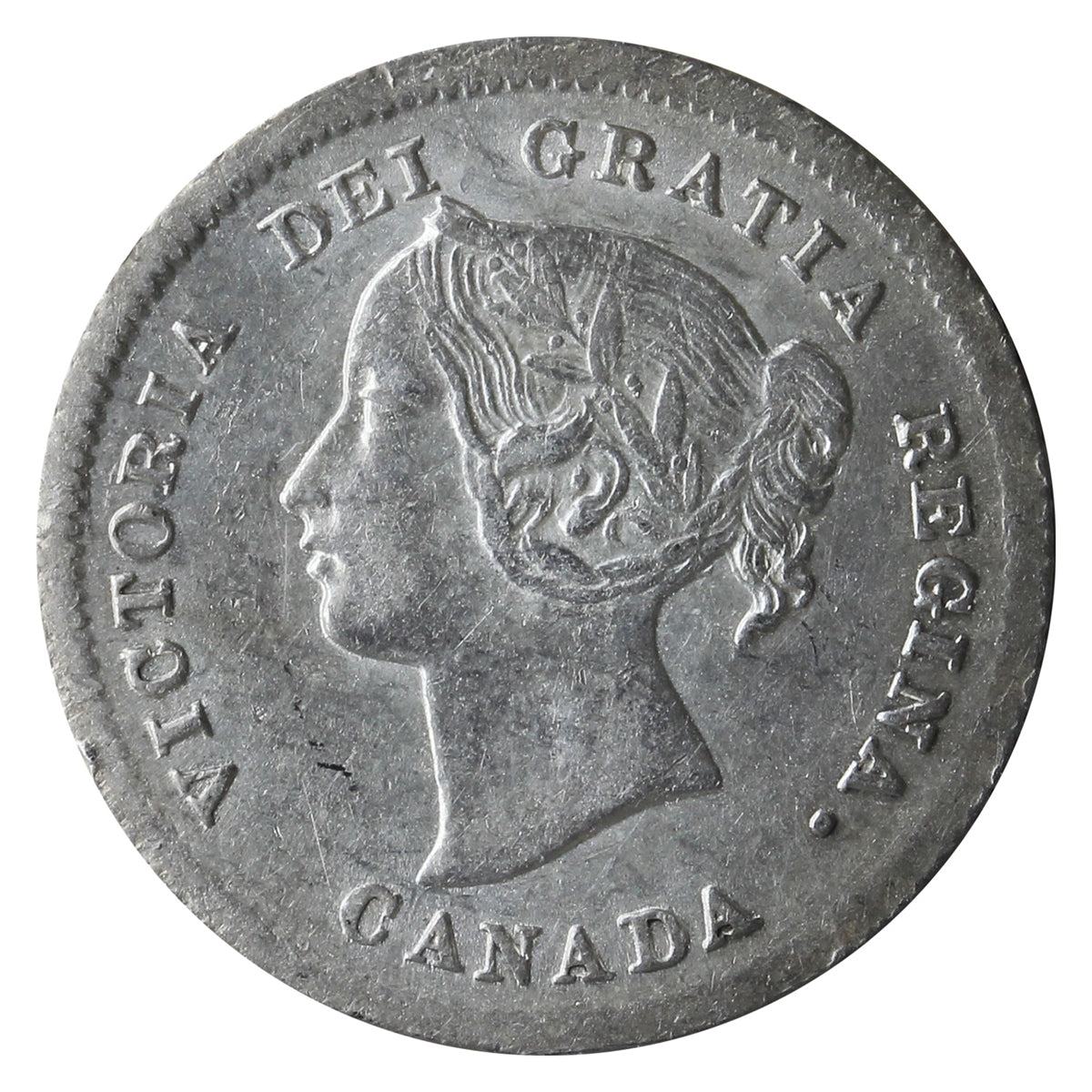 1872H Canada 5-cents ICCS Certified EF45