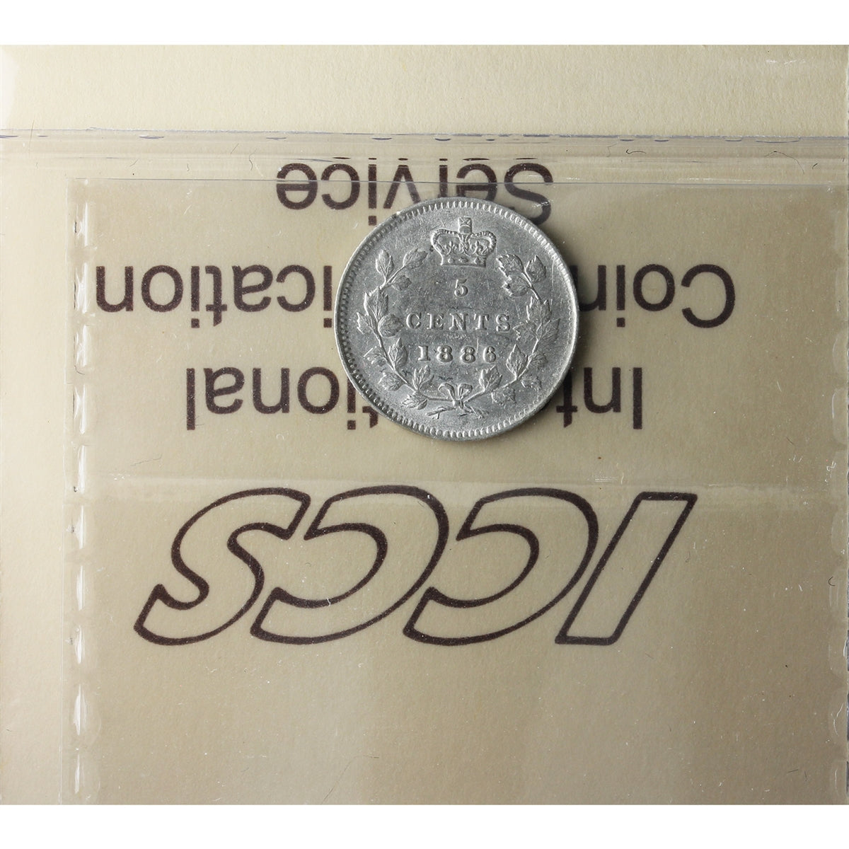 1886 Small 6 Canada 5-cents ICCS Certified EF40