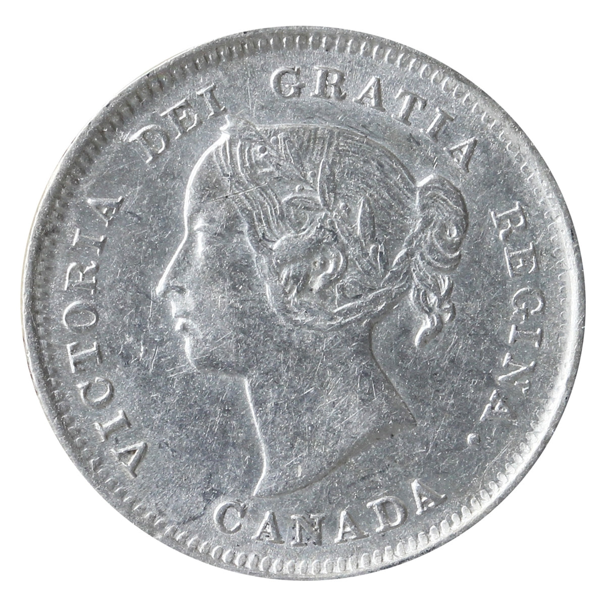 1886 Small 6 Canada 5-cents ICCS Certified EF40