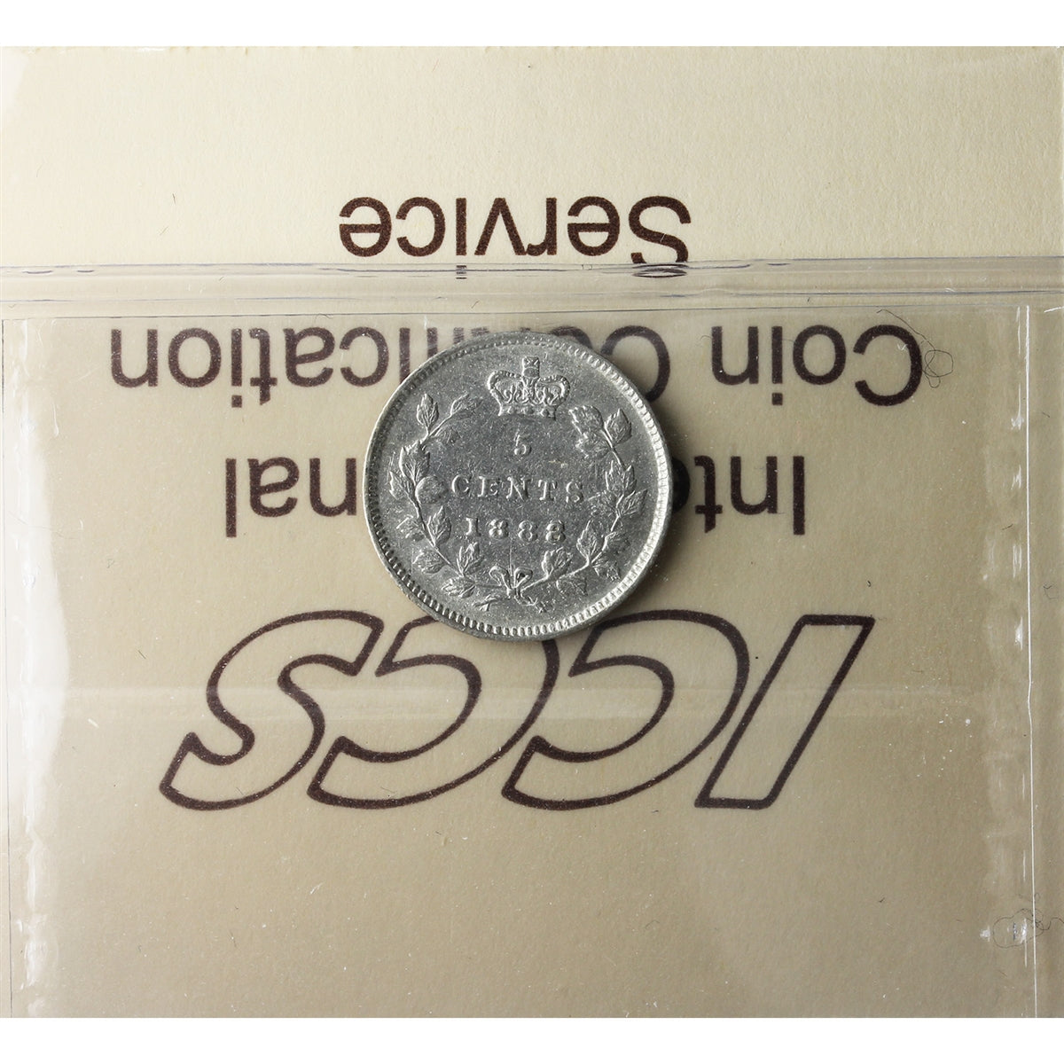 1888 8/8 Canada 5-cents ICCS Certified VF30