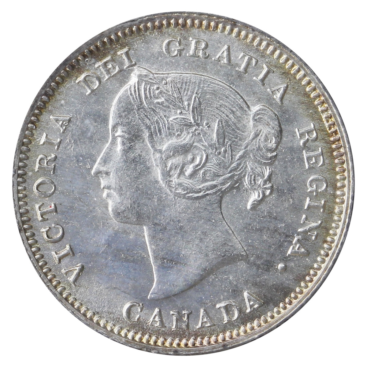 1890H Canada 5-cents ICCS Certified MS63 (JB 687)