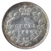 1890H Canada 5-cents ICCS Certified MS63 (JB 687)