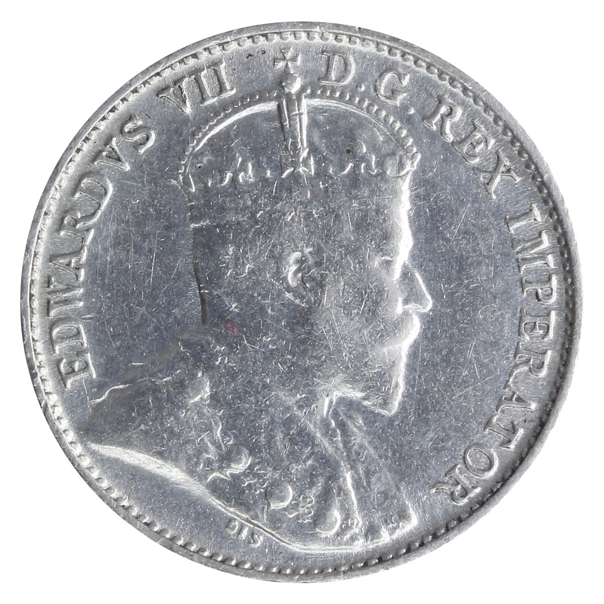 1908 Large 8 Canada 5-cents ICCS Certified EF40