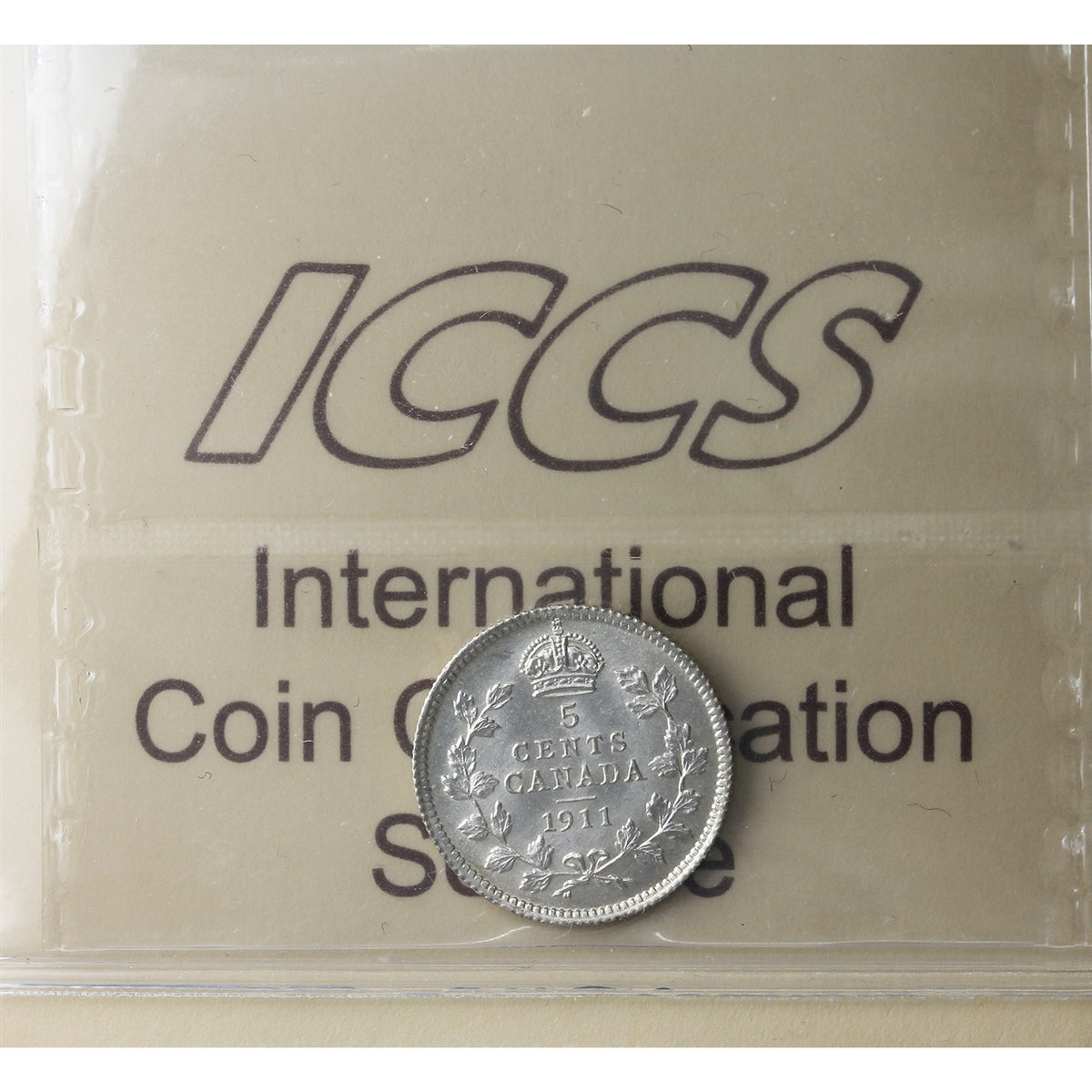 1911 Canada 5-cents ICCS Certified MS64 (XSI 406)