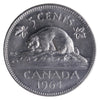 1964 Extra Waterline Canada 5-cents ICCS Certified MS-63 Cameo