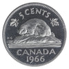1966 Canada 5-cents ICCS Certified PL-66 UHC