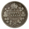1903H Large H Canada 5-cents G-VG (G6)
