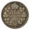 1903H Small Recut H Canada 5-cents G-VG (G6)