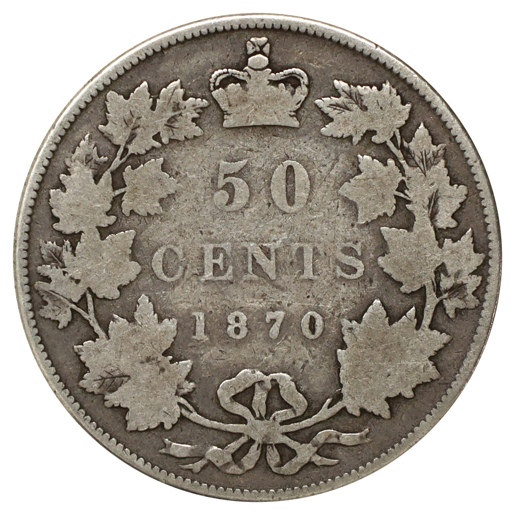 1870 LCW Canada 50-cents About Good (AG3)