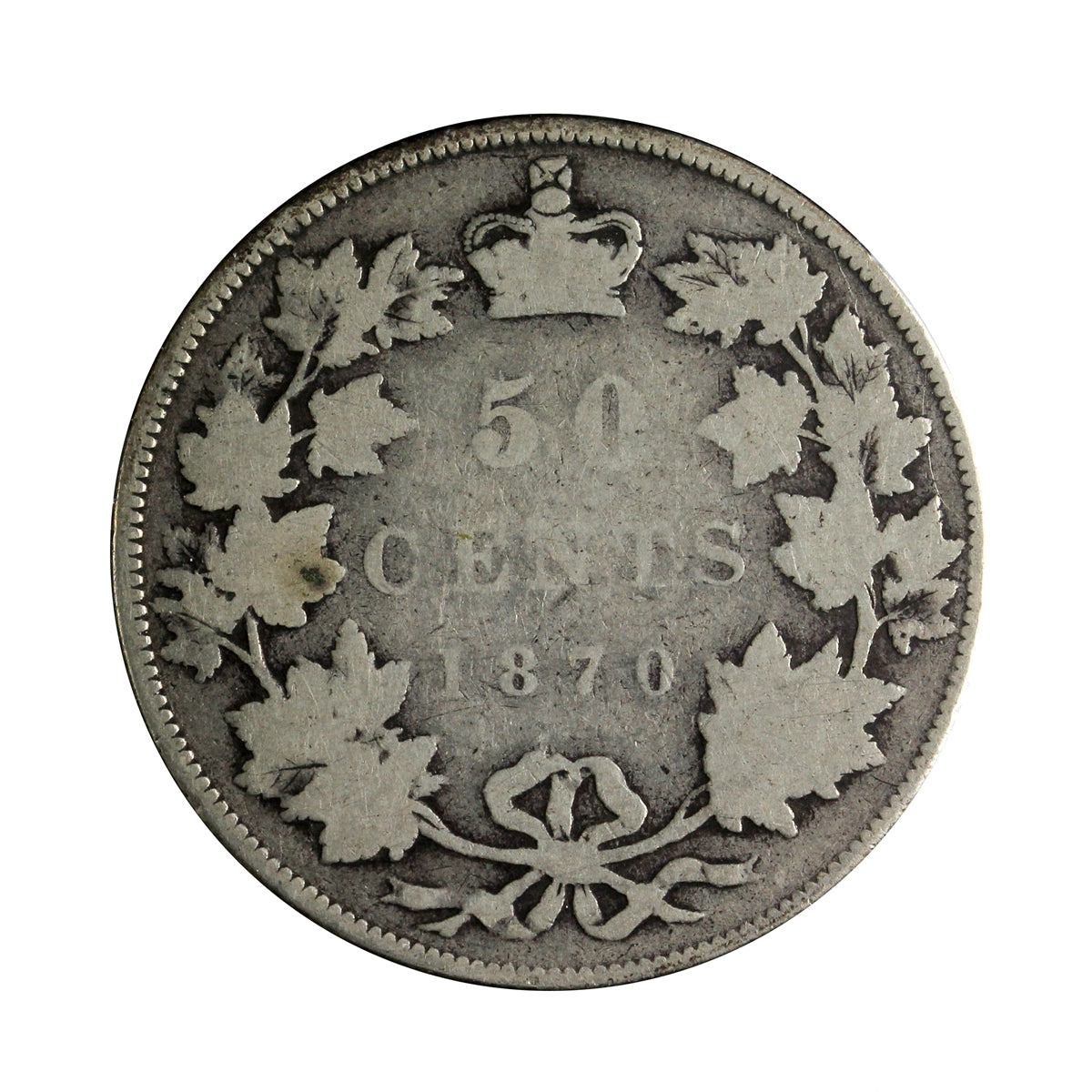 1870 LCW Canada 50-cents G-VG (G6)