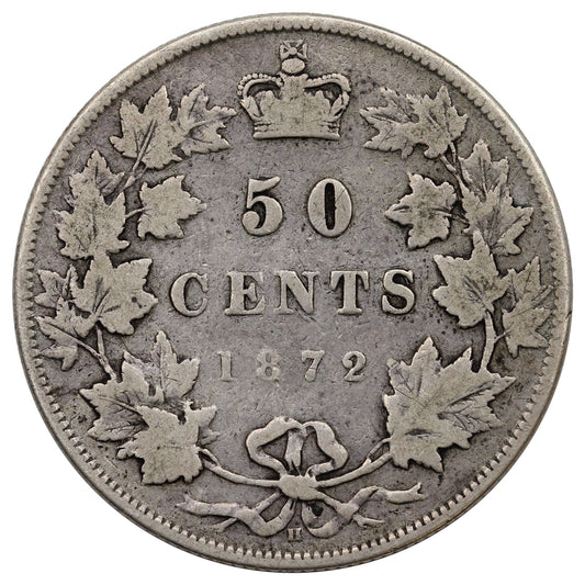 1872H Canada 50-cents Very Good (VG8) $
