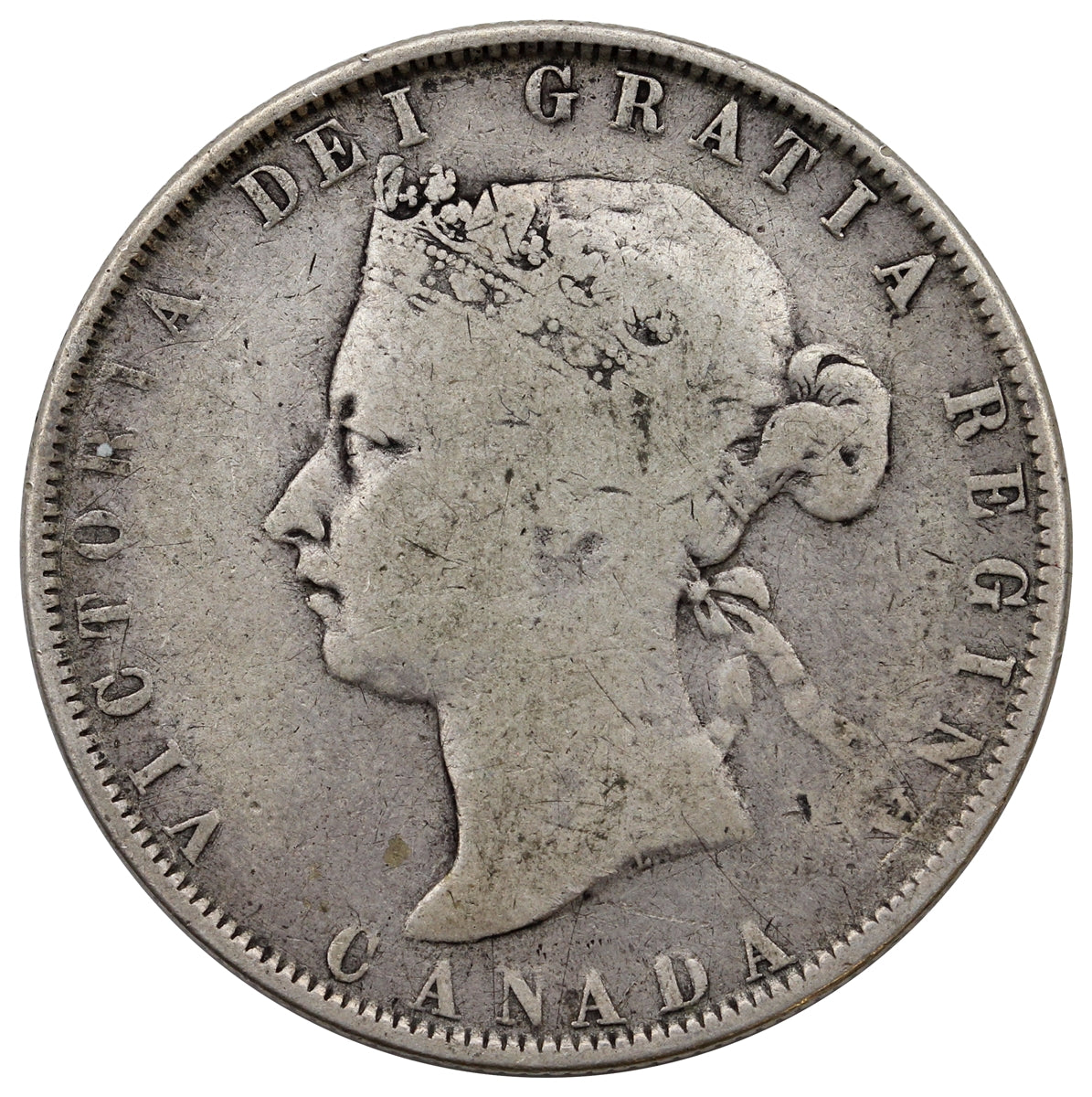 1872H Canada 50-cents Very Good (VG8) $