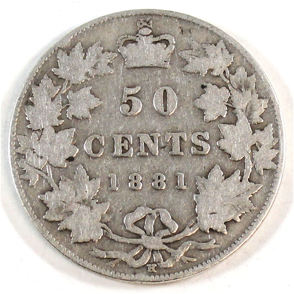 1881H Canada 50-cents G-VG (G6) $