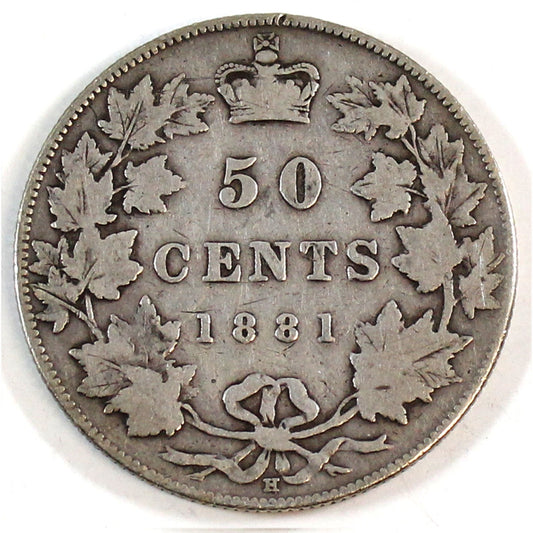 1881H Canada 50-cents VG-F (VG10) $