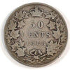 1888 Obv. 2 Canada 50-cents Very Good (VG8) $