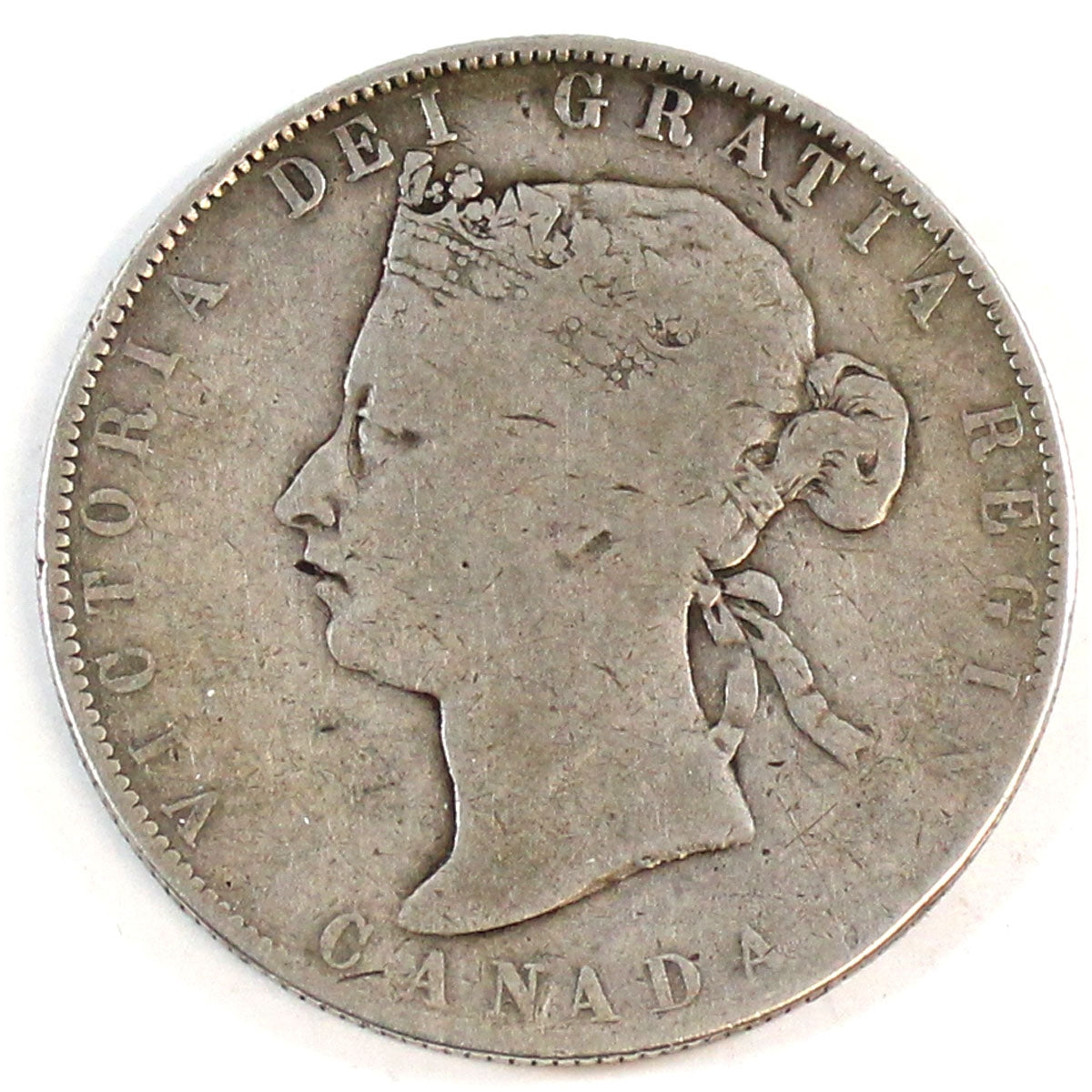1888 Obv. 2 Canada 50-cents Very Good (VG8) $